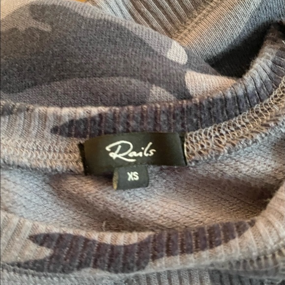 RAILS Theo Blue Indigo Camo Sweatshirt - Picture 5 of 6